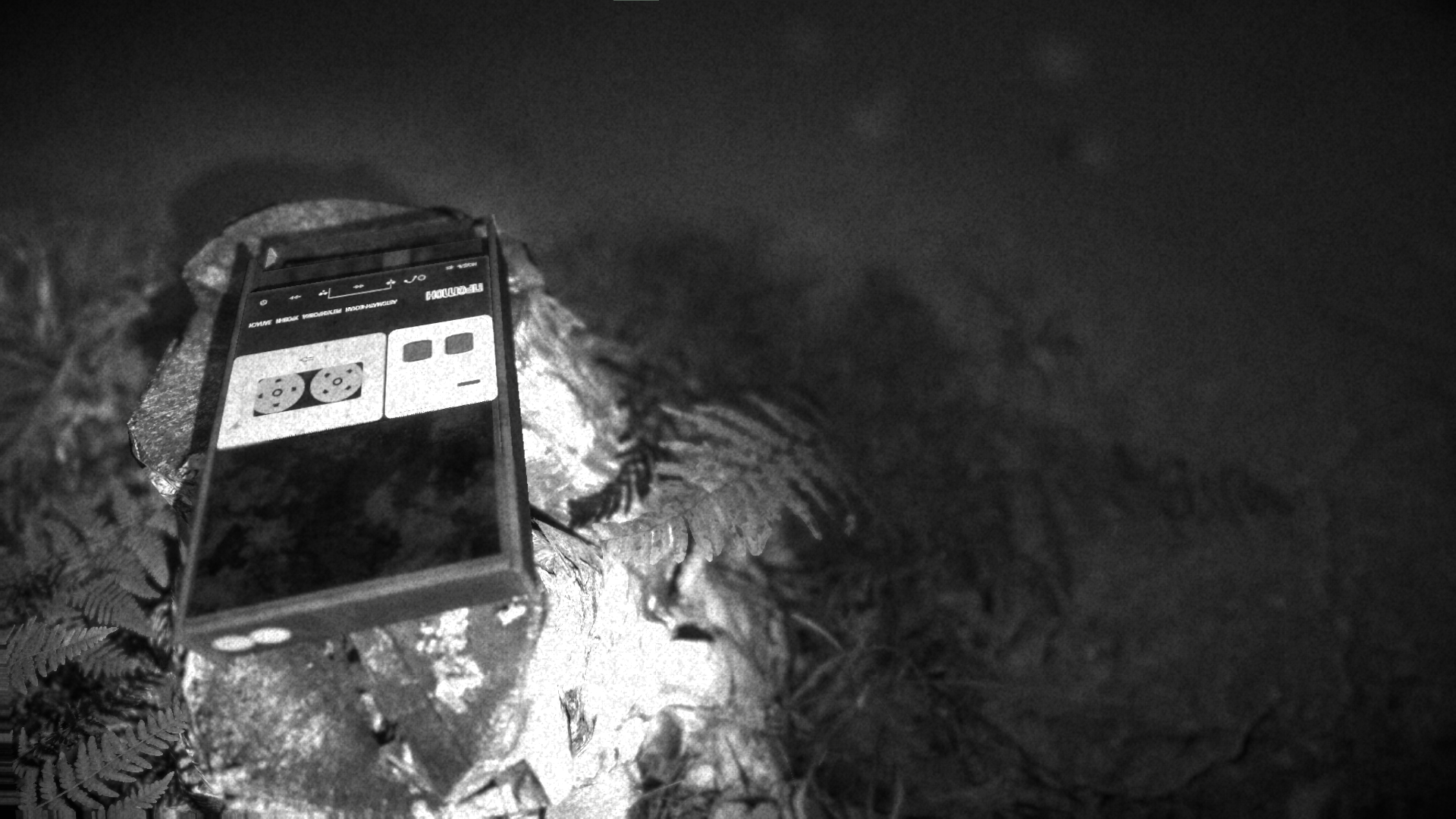 The Colossus is Coming 1 - A cassette player waits on a rock