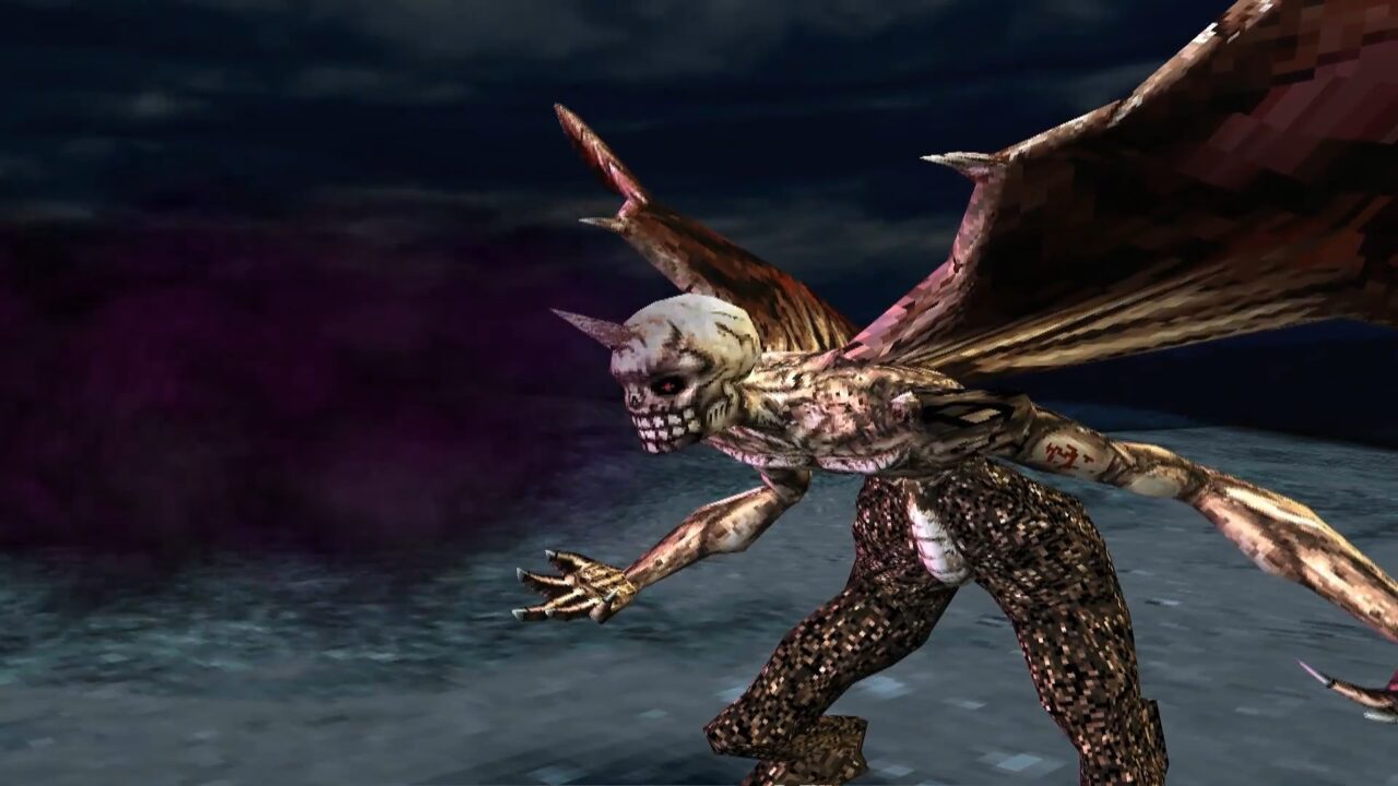 shadow hearts - skeletal demon breathing poison gas